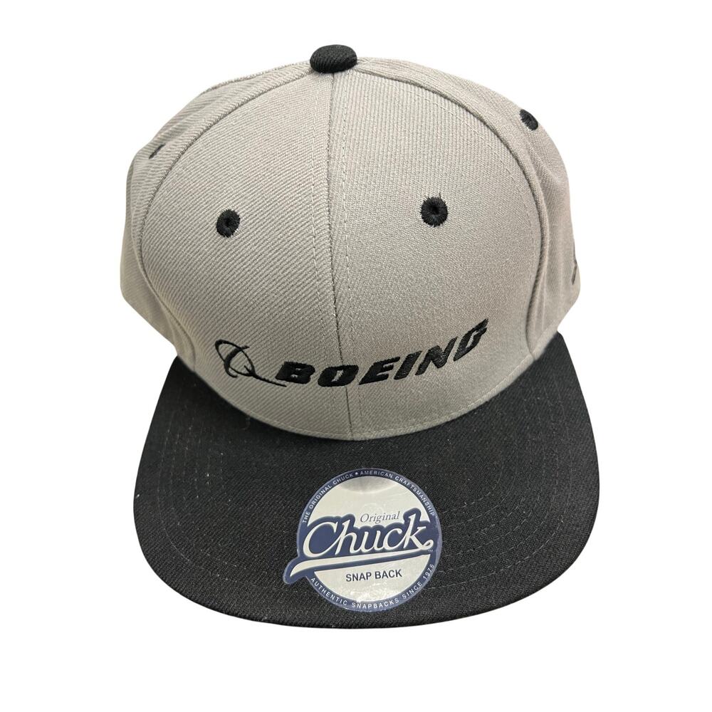 Boeing original Chuck SnapBack GRAY black bill new